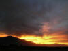 Mt Grant on the left and a glimmer from Walker Lake on the right.