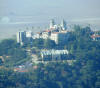 Hearst Castle with runway in the background.