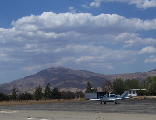 On the ramp in New Cuyama Airport