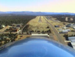 Final approach to Payson AZ