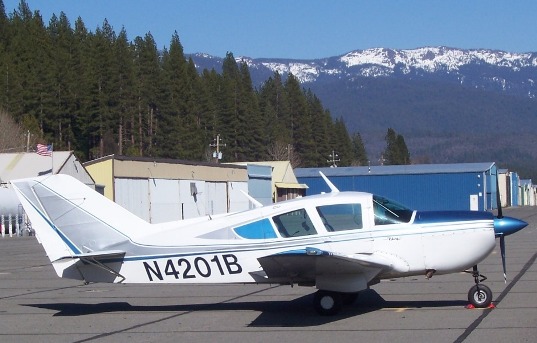 N4201B on the ramp in Quincy California