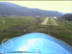 Final approach into Gansner Field, Quincy CA
